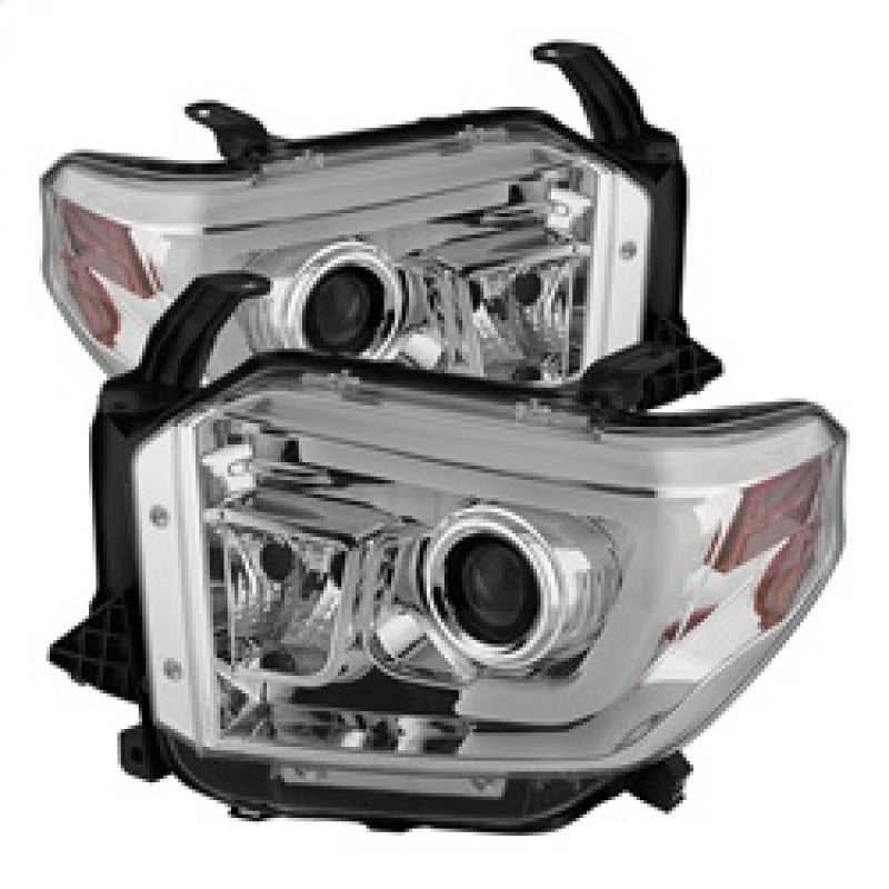 SPYDER 5080141 Spyder Toyota Tundra 2014-2016 Projector Headlights Light Bar DRL Chrome PRO-YD-TTU14-DRL-C