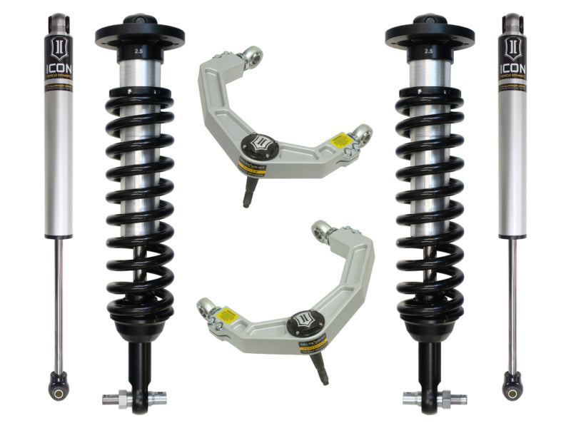 ICON K93092 2015+ Ford F-150 2WD 0-3in Stage 2 Suspension System w/Billet Uca