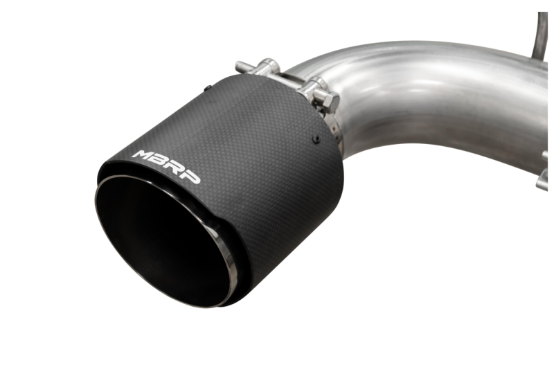 MBRP S43003CF 2020+ Toyota Supra 3.0L 3in Catback Dual Rear Carbon Fiber Tips - T304
