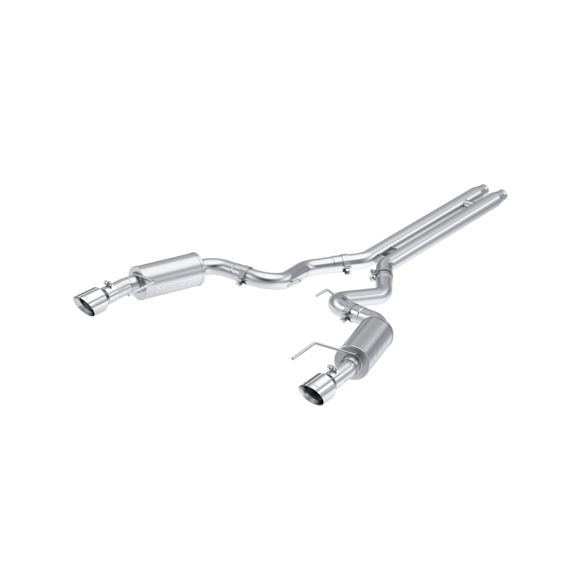MBRP S7251AL 2024 Ford Mustang GT S650, 5.0 Aluminized Steel 3in Cat-Back Dual Split Rear (Street)