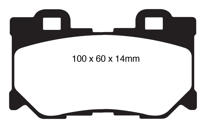 EBC DP41824R 08-13 Infiniti FX50 5.0 Yellowstuff Rear Brake Pads