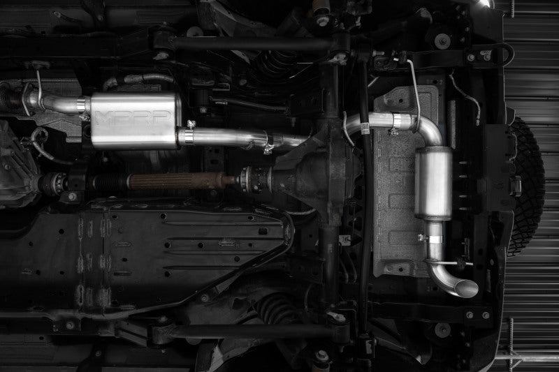 MBRP S5245AL 2021-2023 Ford Bronco 2.3L/2.7L Aluminized Steel 3in Cat-Back, Single High Clearance Rear Exit