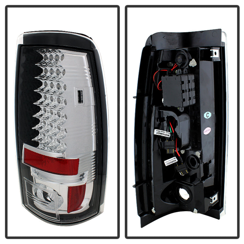 SPYDER 5001733 Spyder Chevy Silverado 1500/2500 03-06 (Does Not Fit Stepside)LED Tail Lights Chrm ALT-YD-CS03-LED-C