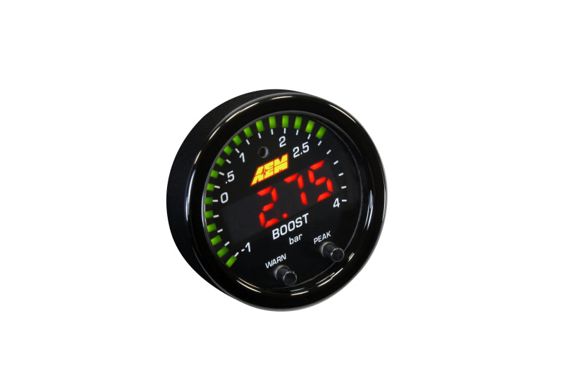 AEM 30-0308 X-Series Boost Pressure -30inHg 60psi Gauge Kit