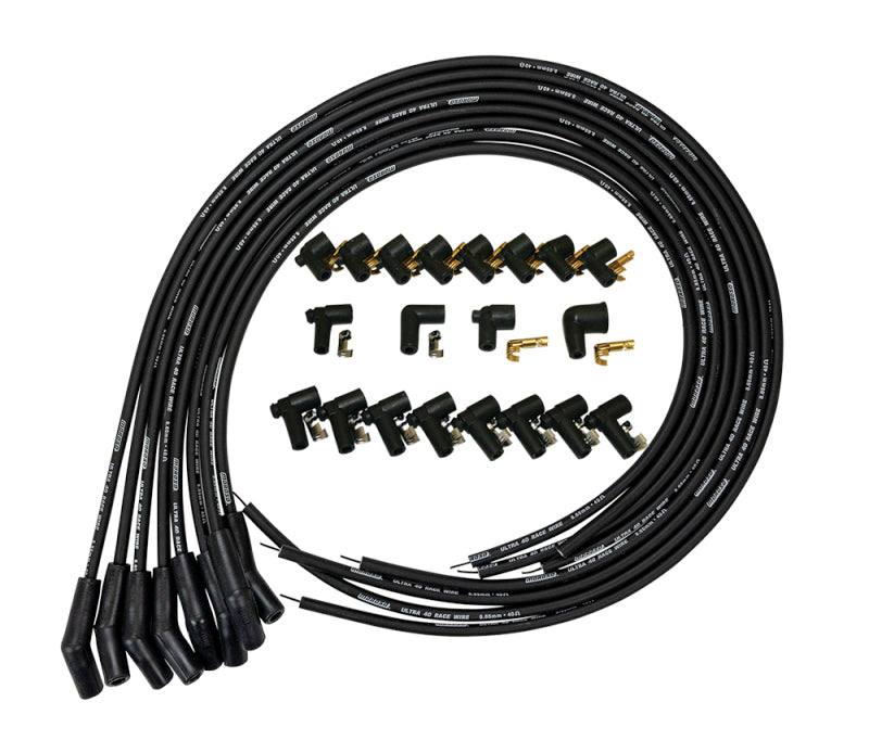 Moroso MOR73816 Ultra 40 Plug Wire Set - Black