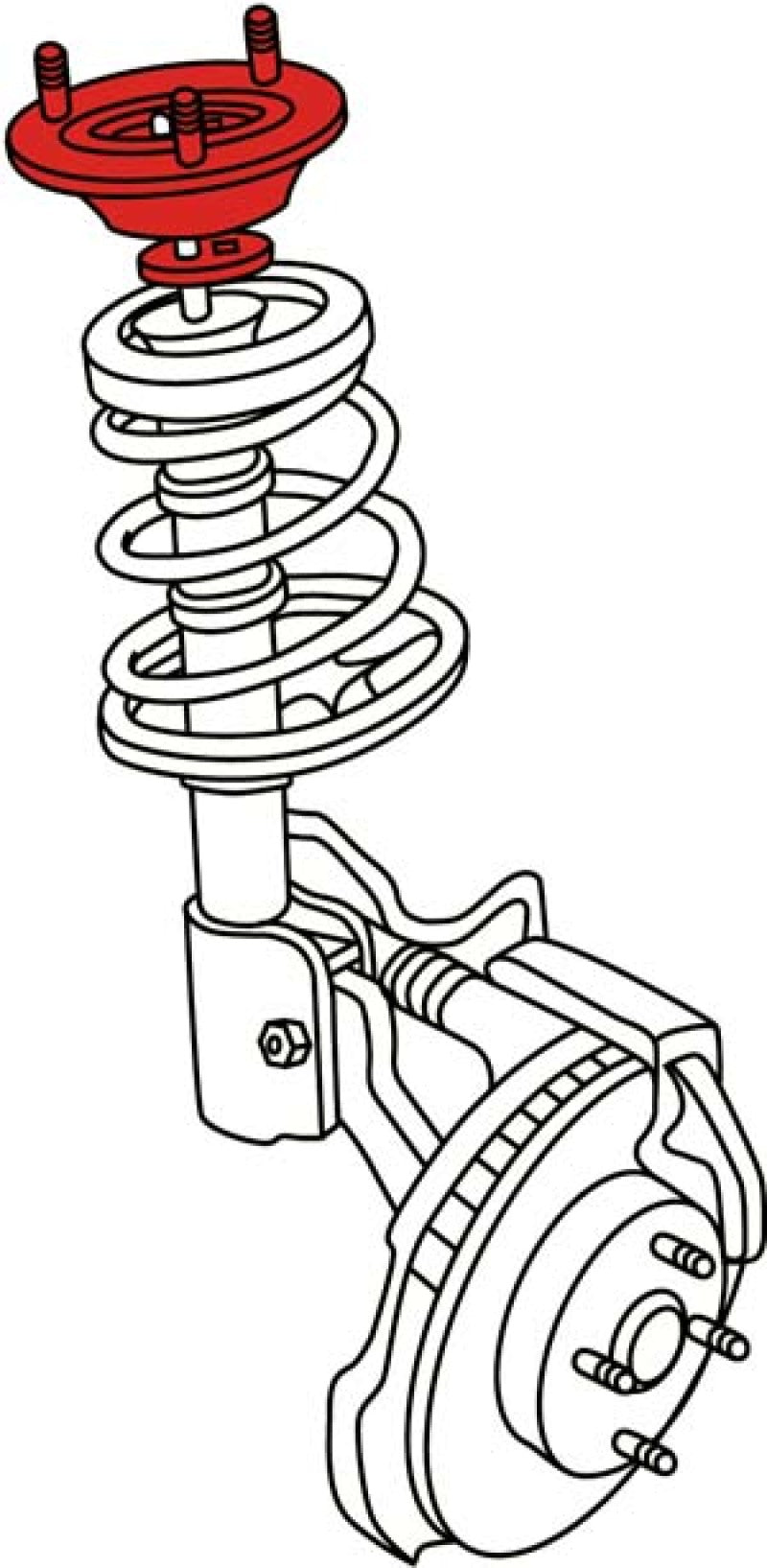 SPC Performance 81320 00-10 Ford Focus Front Adjustable Strut Mount