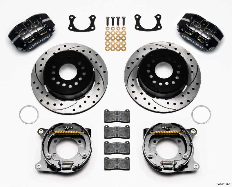 Wilwood 140-13181-D Dynapro Lug Mount P/S Park Brake Kit Drilled New Big Ford 2.50in Offset