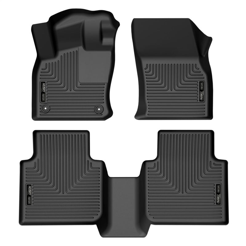 Husky Liners 95231 18-22 Volkswagen Tiguan Weatherbeater Black Front & 2nd Seat Floor Liners