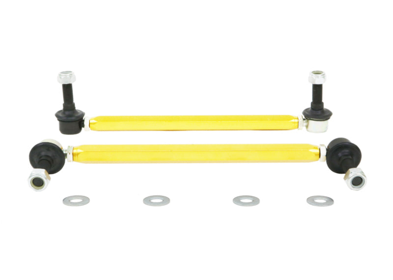 Whiteline KLC180-295 18-19 Kia Stinger Front Sway Bar Link Assembly Heavy Duty Adjustable Steel Ball