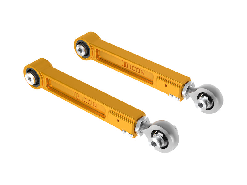 ICON 54102G 22-23 Toyota Tundra / 2024 Toyota Tacoma Billet Rear Upper Link Kit - Gold Anodized