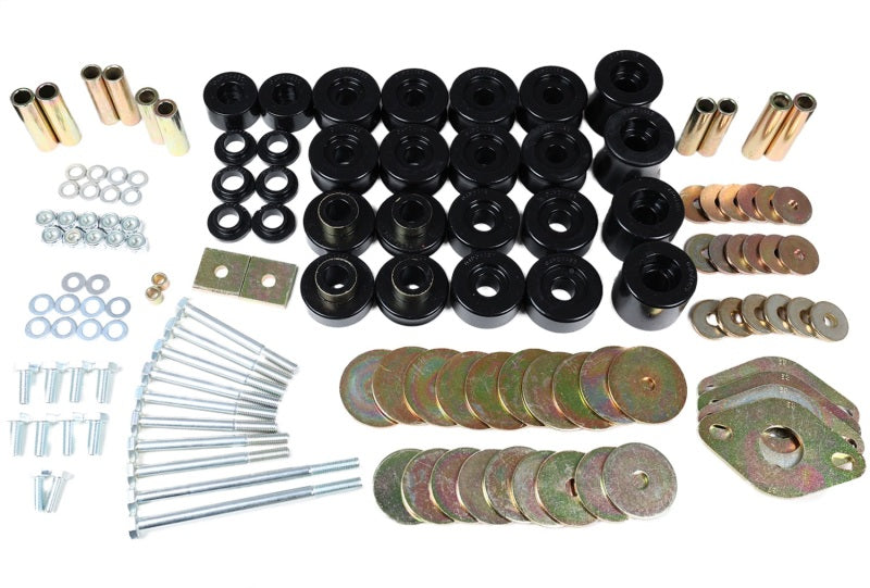 Energy Suspension 8.4113G 91-97 Toyota Land Cruiser FJ80 Body Mount Set w/ Hardware - Black