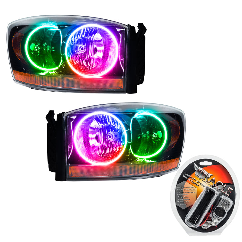 ORACLE Lighting 7033-330 Oracle 06 Dodge RAM SMD HL - Black - ColorSHIFT SEE WARRANTY