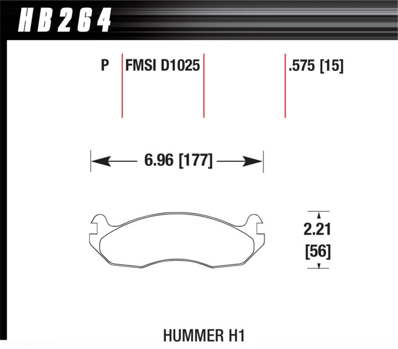 Hawk Performance HB264P.575 Hawk Super Duty Street Brake Pads