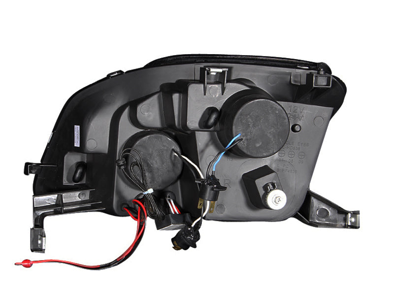ANZO 121341 1997-2001 Honda Prelude Projector Headlights w/ Halo Black w/ LED