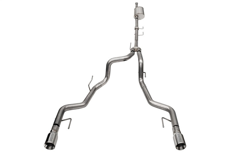 CORSA Performance 21185 Corsa 2021-2024 2023 Ford F-150 SuperCrew/5.5ft Bed 3.5L V6 Sport Cat-Back Dual Rear Exit-Polished