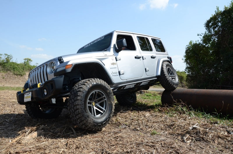 N-Fab TSJ184-TX Trail Slider Steps 18-20 Jeep Wrangler JL 4 Door SUV - SRW - Textured Black