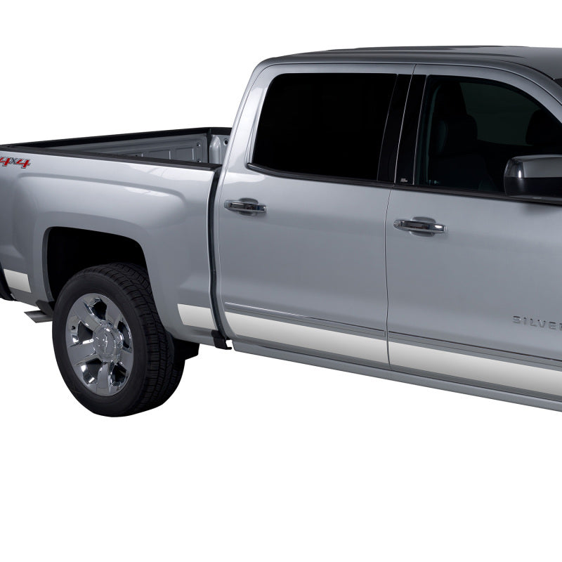 Putco 9751210 07-13 GMC Sierra Extended Cab 8ft Long Box - 6in Wide - 12pcs Stainless Steel Rocker Panels