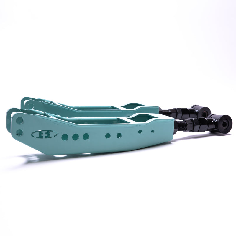 BLOX Racing BXSS-50010-TL Rear Lower Control Arms - Teal (2013+ Subaru BRZ/Toyota 86 / 2008-2023 Subaru WRX/STI)