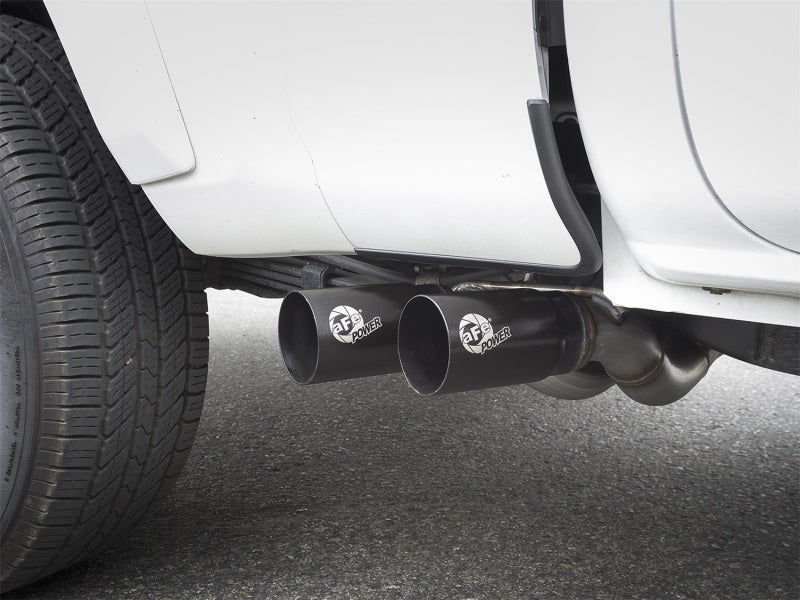 aFe 49-46032-B Rebel Exhausts Cat-Back SS 16 Toyota Tacoma V6-3.5L w/ Black Tips