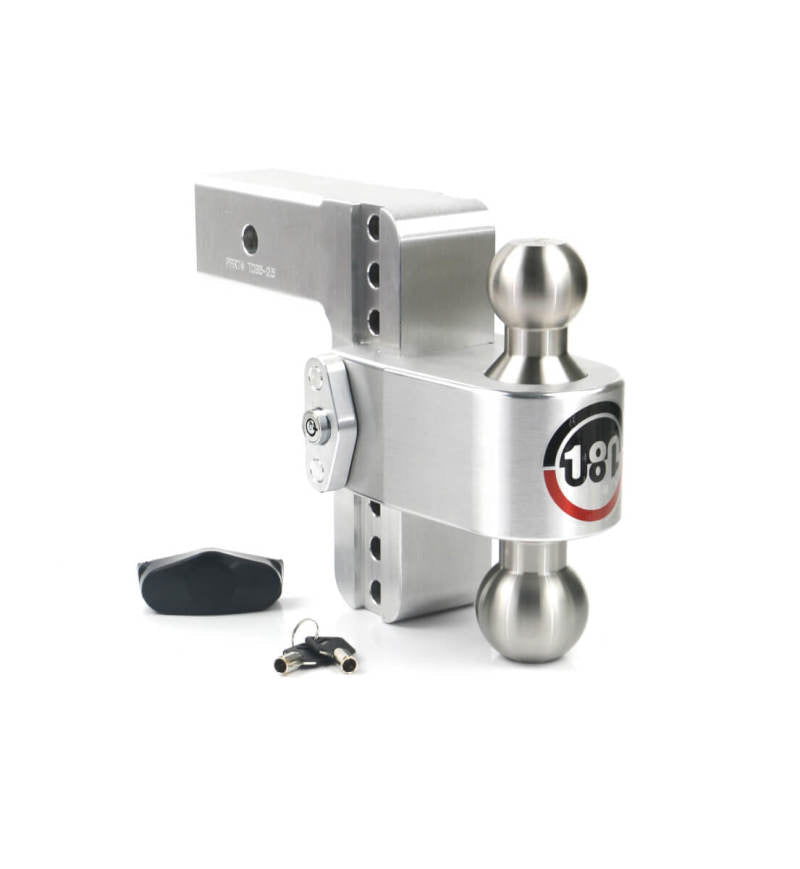 Weigh Safe LTB6-2.5 180 Hitch 6in Drop Hitch & 2.5in Shank (10K/18.5K GTWR) - Aluminum