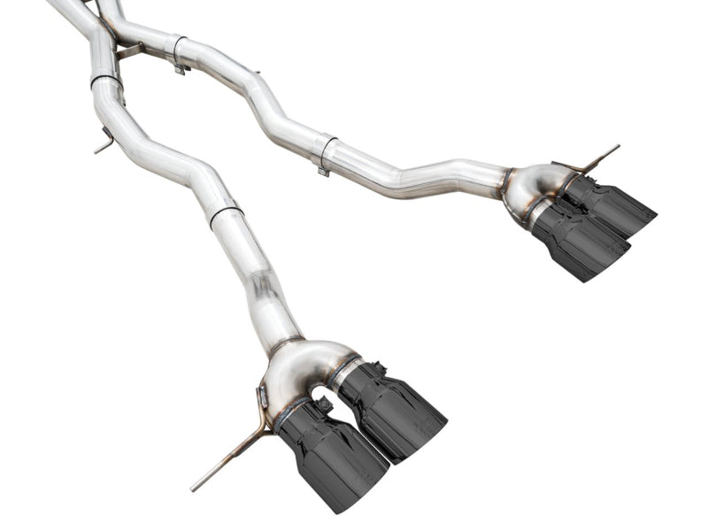 AWE Tuning 3020-42482 AWE Track Edition Catback Exhaust for BMW G8X M3/M4 - Diamond Black Tips