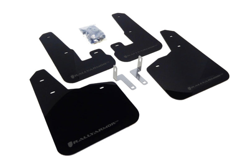 Rally Armor MF14-UR-BLK/GRY 10-14 Subaru Legacy Black UR Mud Flap w/ Grey Logo