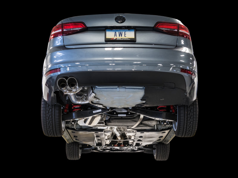 AWE Tuning 3020-22032 09-14 Volkswagen Jetta Mk6 1.4T Track Edition Exhaust - Chrome Silver Tips