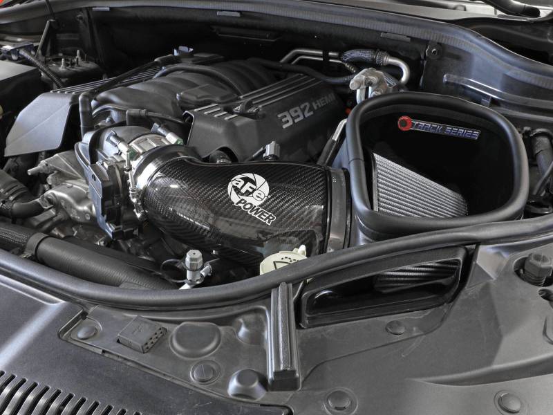 aFe 57-10014D 12-21 Jeep Grand Cherokee 6.4L Track Series Carbon Fiber Cold Air Intake w/Pro Dry S Filter
