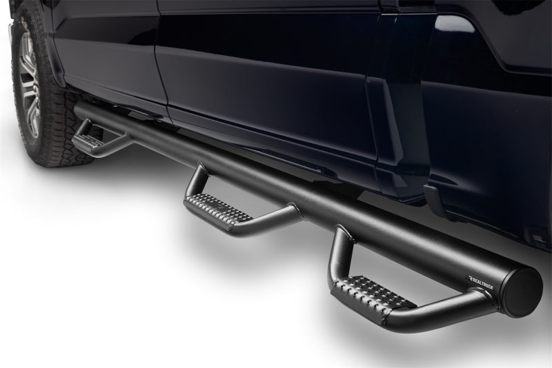 N-Fab F1596CC-6-TX Nerf Step 15-17 Ford F-150 SuperCrew 5.5ft Bed - Tex. Black - Bed Access - 3in