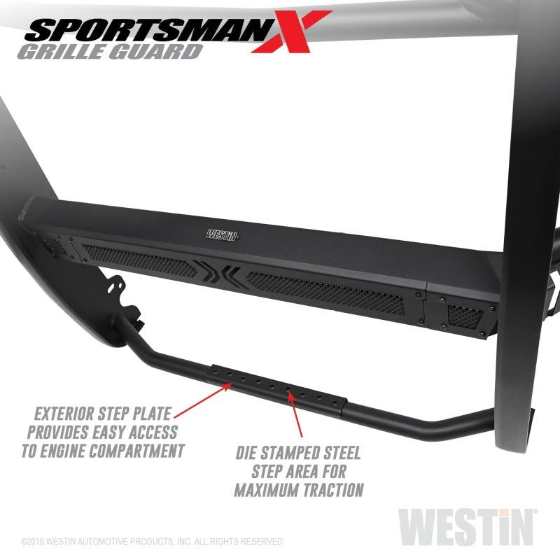 Westin 40-33975 19-21 RAM 1500 Sportsman X Grille Guard - Textured Black (Excluding Classic & Rebel)