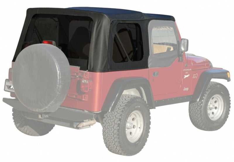 Rampage 99315 1997-2006 Jeep Wrangler(TJ) OEM Replacement Top - Black Denim