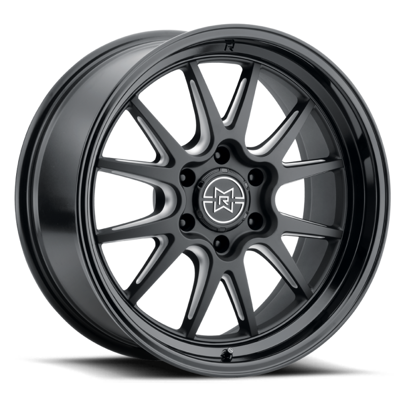Method Wheels MR80221088518N Method Raised MR802 20x10 / 8x180 BP / -18mm Offset / 124.1mm Bore - Double Black Milled Wheel