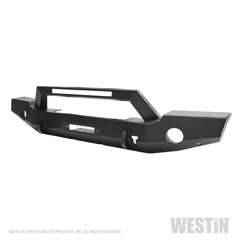 Westin 59-80125 18-20 Jeep Wrangler WJ2 Full Width Front Bumper w/LED Light Bar Mount Textured Black