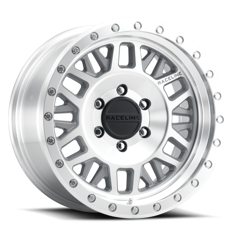 Raceline 951MC-79060-12 951MC Ryno 17x9in / 6x139.7 BP / -12mm Offset / 106.1mm Bore - Machined Wheel