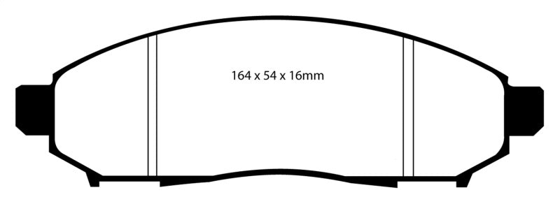 EBC DP61747 05+ Nissan Frontier 2.5 2WD Greenstuff Front Brake Pads