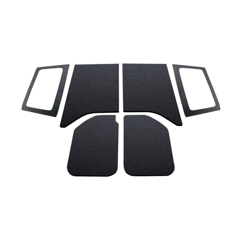 DEI 50285 11-18 Jeep Wrangler JK 2-Door Boom Mat Complete Headliner Kit - 6 Piece - Black