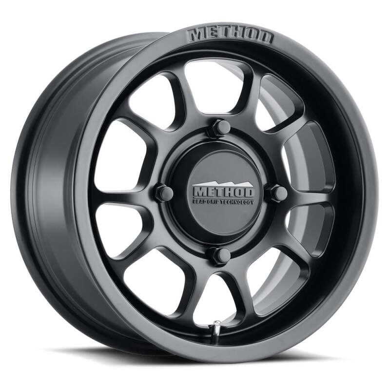 Method Wheels MR40951060555 Method MR409 Bead Grip 15x10 / 5+5/0mm Offset / 6 x 139.7 / 78.3mm CB Matte Black Wheel