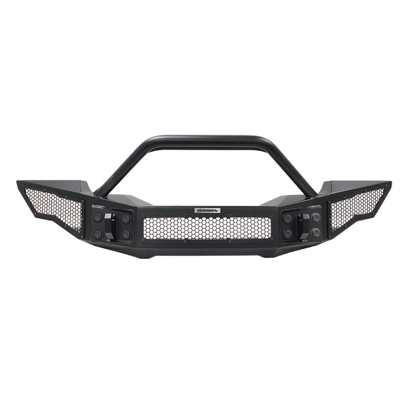 Go Rhino 331201T 07-20 Jeep Wrangler JL/JLU/JK/JKU/Gladiator JT Rockline Full Width Bumper w/ Overrider