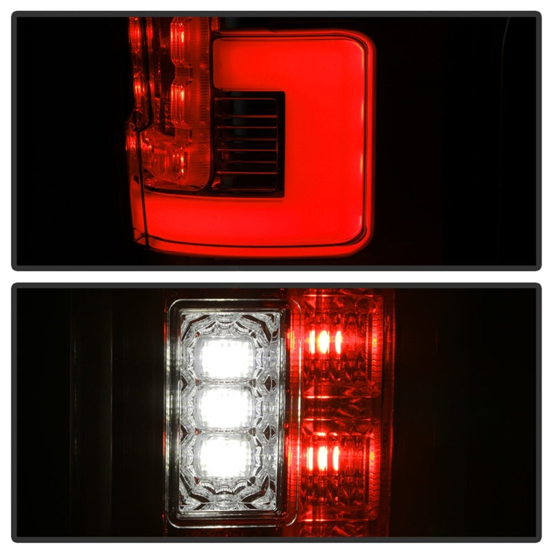 SPYDER 5085634 Spyder 17-18 Ford F-250 SD (w/Blind Spot Sens) LED Only Tail Lights - Red Clr (ALT-YD-FS17BS-LED-RC)