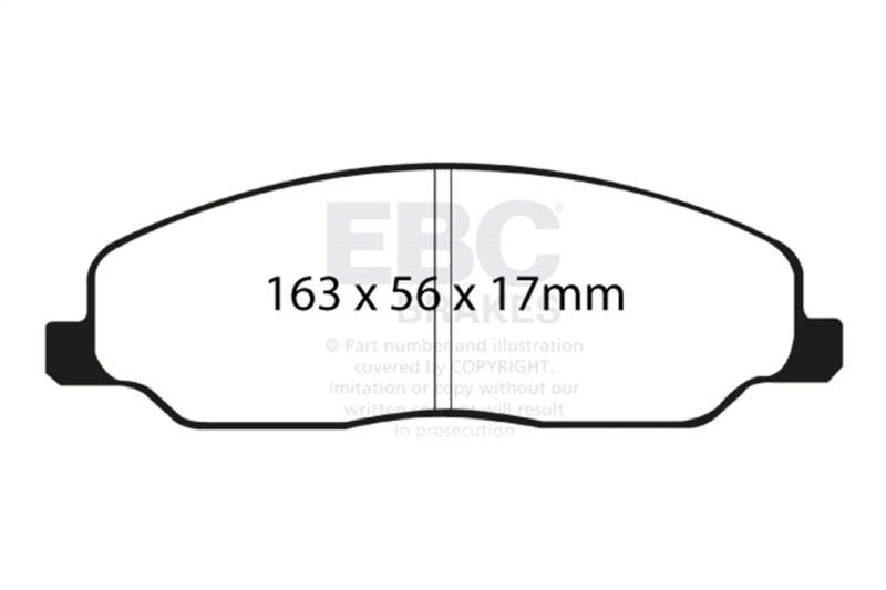 EBC DP41740R 05-10 Ford Mustang 4.0 Yellowstuff Front Brake Pads