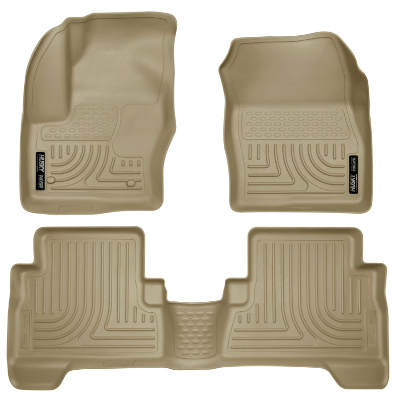 Husky Liners 99743 2013 Ford Escape WeatherBeater Combo Tan Floor Liners