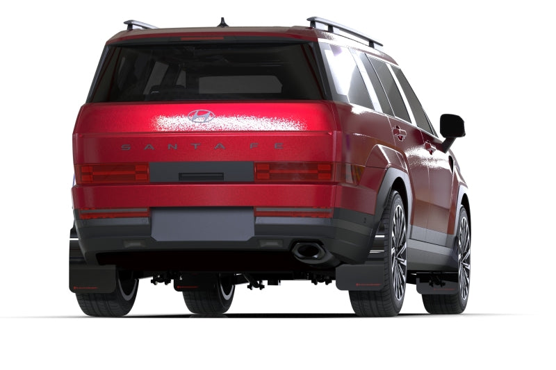 Rally Armor MF118-UR-BLK-WH 2024+ Hyundai Santa Fe Black Mud Flap w/ White Logo