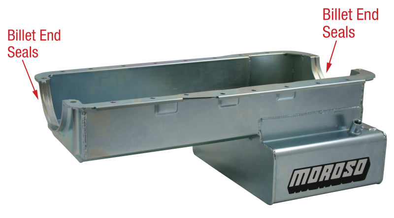 Moroso MOR20535 R/R Front Sump Oil Pan - SBF 302 7qts.