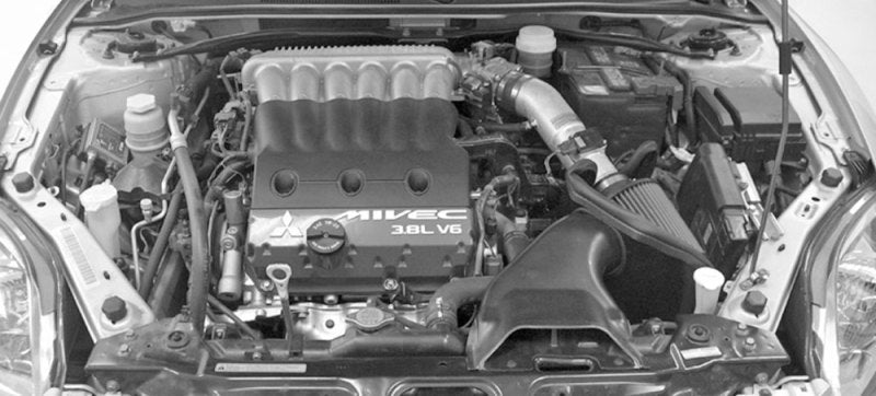 K&N Engineering 69-6502TR K&N 06 Eclipse GT 3.8L V6 Red Typhoon Short RAM Intake