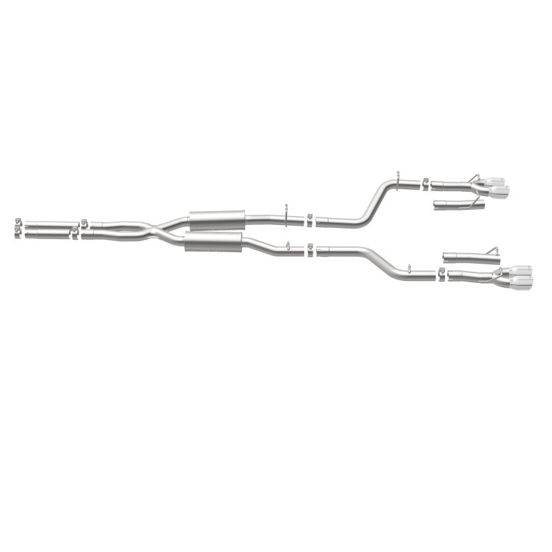 Magnaflow 19217 MagnaFlow Cat-Back, SS, 2.5in, Quad Split Rear 3.5in Tip 2015 Dodge Challenger 3.6L V6