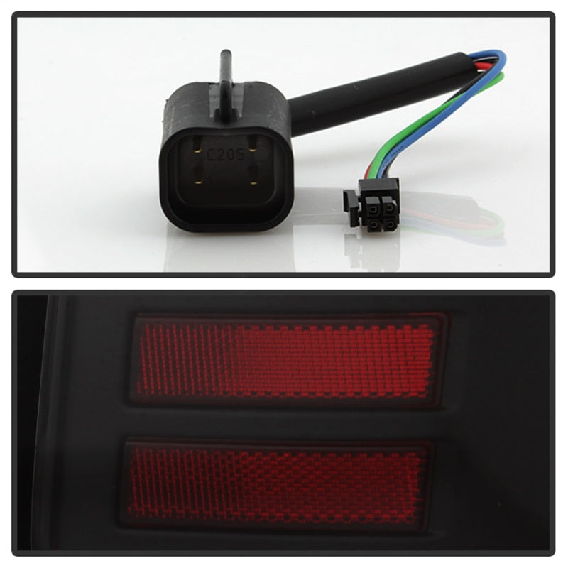 SPYDER 5084057 Spyder Dodge RAM 2013-2014 Light Bar LED Tail Lights - Black ALT-YD-DRAM13V2-LED-BK