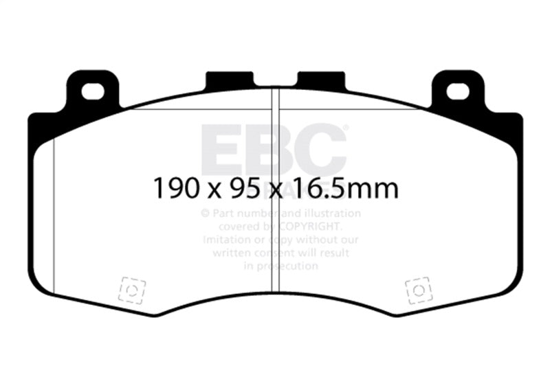 EBC DP42400R 2018+ Jeep Grand Cherokee Trackhawk Yellowstuff Front Brake Pads