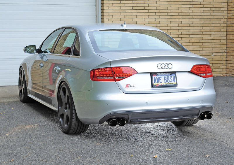 AWE Tuning 3010-43014 Audi B8 / B8.5 S4 3.0T Touring Edition Exhaust - Diamond Black Tips (90mm)