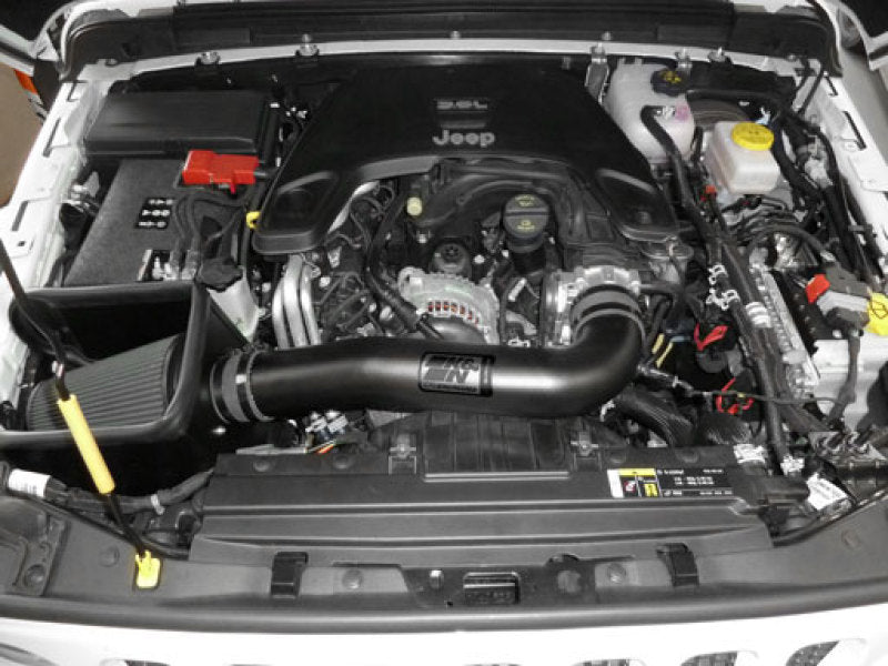 K&N Engineering 71-1576 K&N 2018 Jeep Wrangler JL V6-3.6L F/I Blackhawk Performance Intake Kit (No Jeep Grand Cherokee)