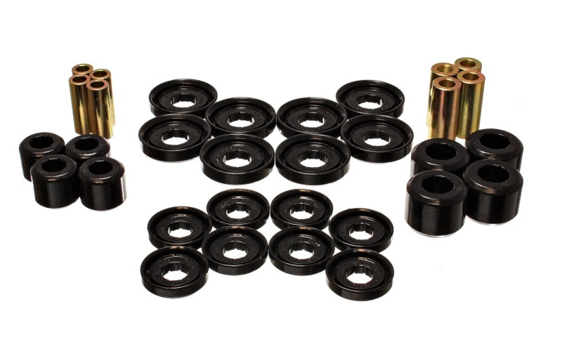 Energy Suspension 5.3142G Front Control Arm Bushing Set - Black